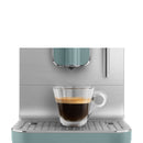 Smeg Bean-to-Cup Automatic Espresso Coffee Machine with Steam Wand Matt Emerald Green BCC12EGMEU