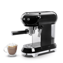 Smeg 50's Style Espresso Manual Coffee Machine Black ECF01BLSA