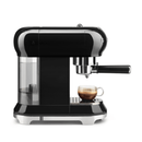 Smeg 50's Style Espresso Manual Coffee Machine Black ECF01BLSA