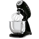 Smeg Retro 4.8 Litre Retro Stand Mixer Black SMF03BLSA