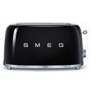 Smeg Retro 1500W 4 Slice Toaster Black TSF02BLSA
