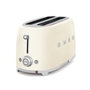 Smeg Retro 1500W 4 Slice Toaster Cream TSF02CRSA