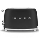Smeg Retro 950W 2 Slice Toaster Matte Black TSF01BLMSA